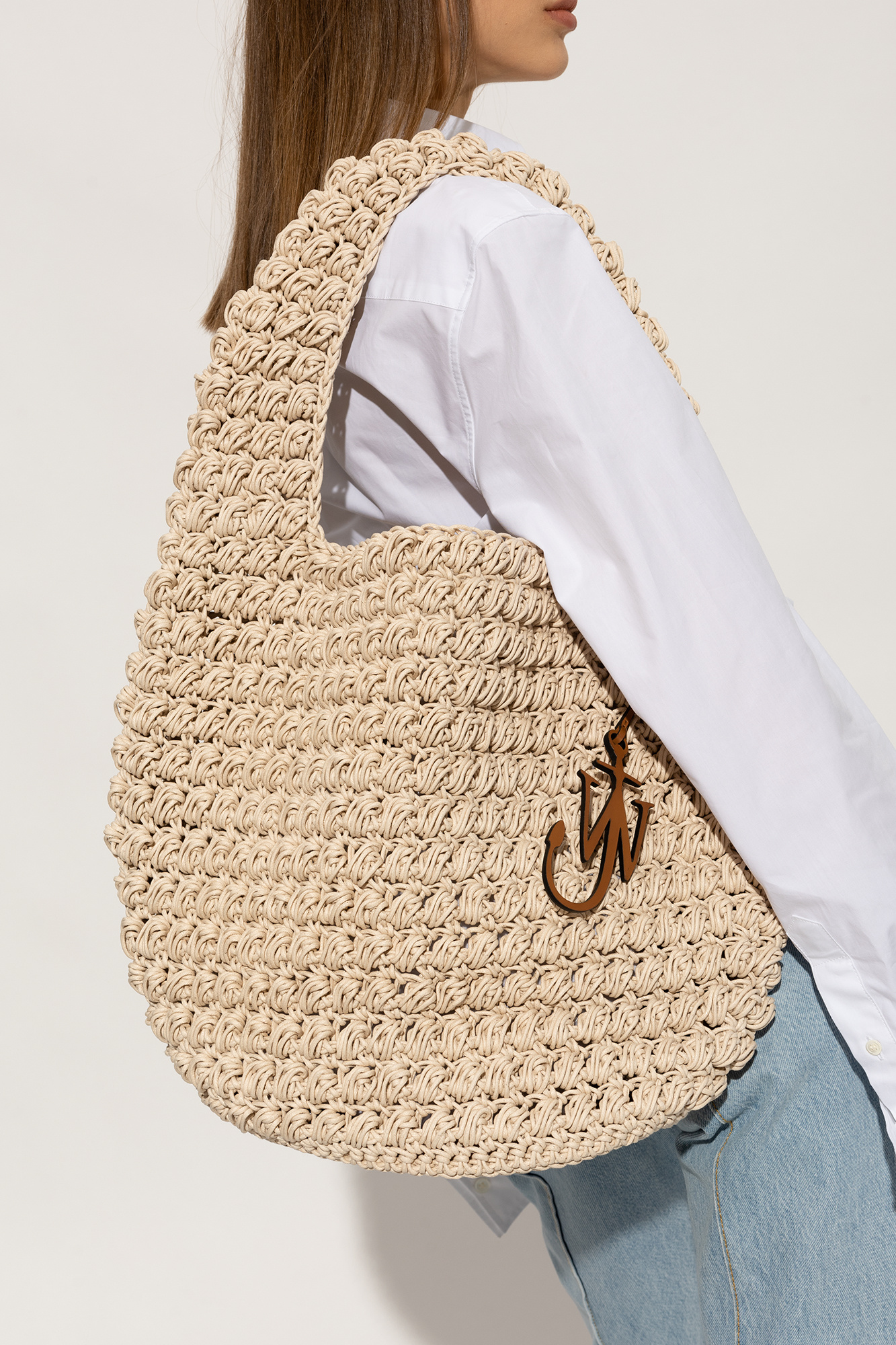 JWアンダーソン ポップコーントートバッグ ベージュ JW ANDERSON｜THE JWA CORNER TOTE | Rakuten Fashion(楽天